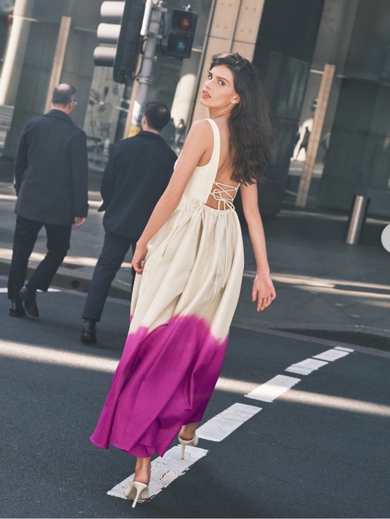 Acler Dresses & Skirts - NEW Acler Redin Maxi Dress in Violet Landscape